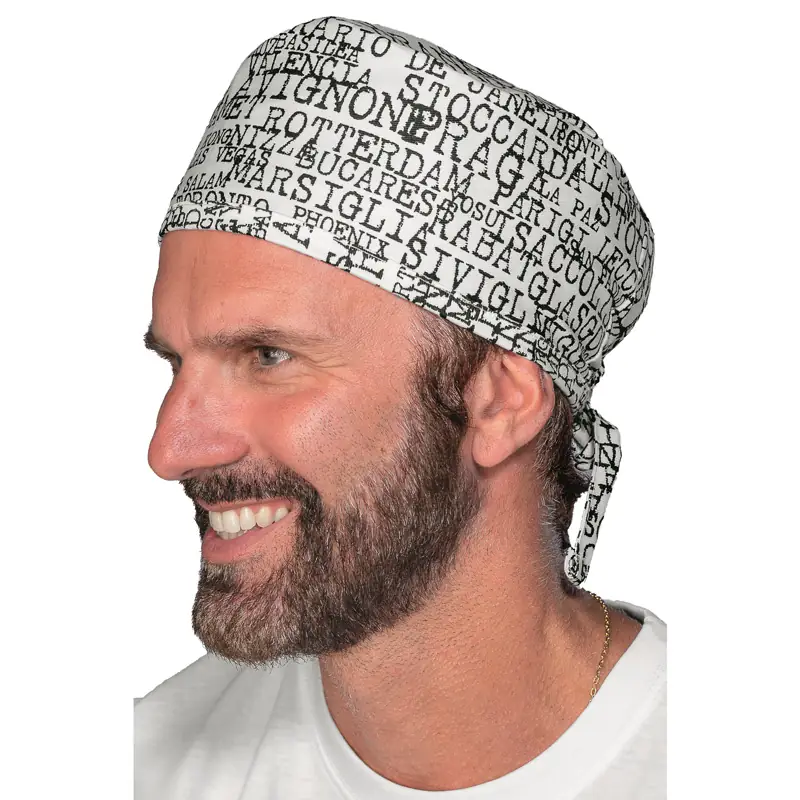 Bandana Isacco Avana 123968 1 Bandana Isacco Avana 123968, New york, vista con modelo