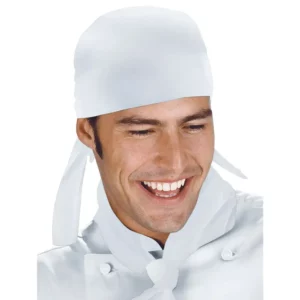 Bandana Isacco 124000, Blanco, vista con modelo