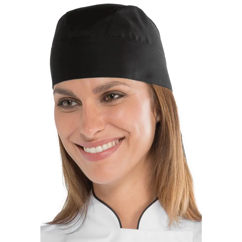 Bandana Isacco 124001 3 Bandana Isacco 124001, Negro, tercera vista con modelo