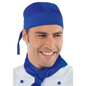 Bandana Isacco 124006, Blu cina, vista con modelo