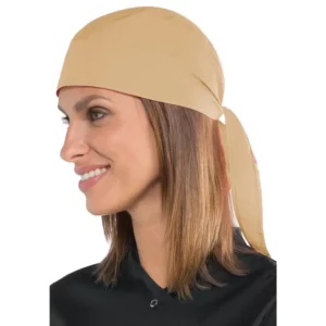 Bandana Isacco 124015, Biscotto, vista lateral con modelo