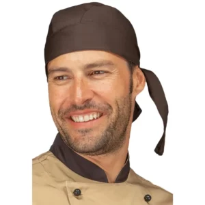 Bandana Isacco 124017, Cacao, vista con modelo