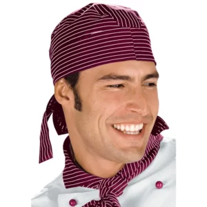 Bandana Isacco 124053, Vienna burdeos, vista con modelo