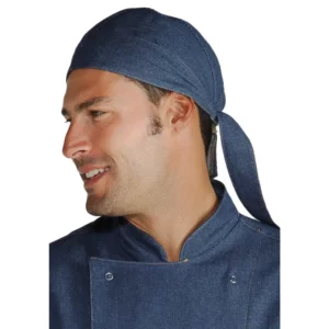 Bandana Isacco 124077, Jeans, vista con modelo