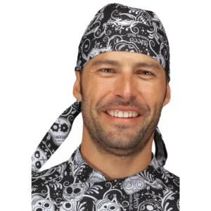Bandana Isacco 124176, Skull 12, vista con modelo