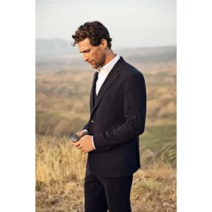 Chaleco J. HARVEST & FROST SIGNATURE SUIT VEST 2962311, con modelo, vista lateral