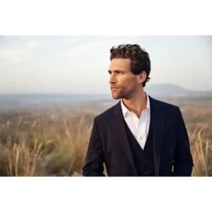 Chaleco J. HARVEST & FROST SIGNATURE SUIT VEST 2962311, con modelo, vista frontal