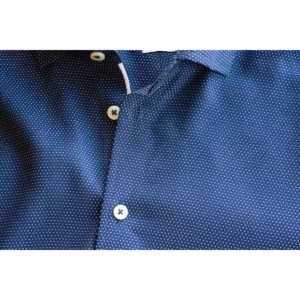 Camisa J. HARVEST & FROST PB49 JACQUARD REGULAR 2904901, detalle del tejido y la tapeta