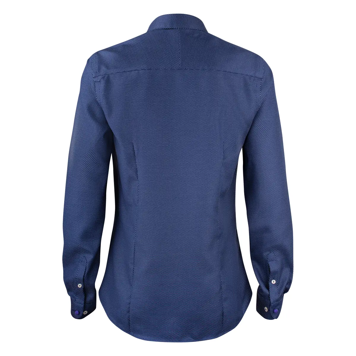 Camisa mujer J. HARVEST & FROST PB49 JACQUARD WOMAN 2904903 3 Camisa mujer J. HARVEST & FROST PB49 JACQUARD WOMAN 2904903, Marino/Blanco, vista posterior