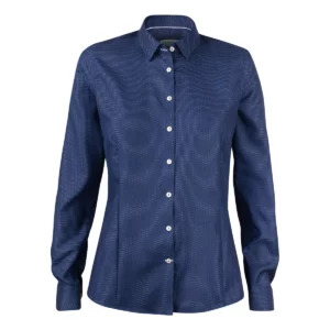 Camisa mujer J. HARVEST & FROST PB49 JACQUARD WOMAN 2904903, Marino/Blanco, vista frontal