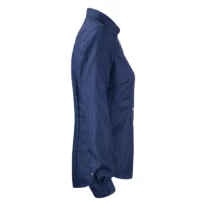 Camisa mujer J. HARVEST & FROST PB49 JACQUARD WOMAN 2904903, Marino/Blanco, lateral derecho