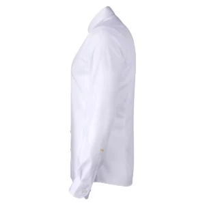 Camisa hombre J. HARVEST & FROST YB50 TWILL REGULAR 2905001, Blanco, lateral izquierdo