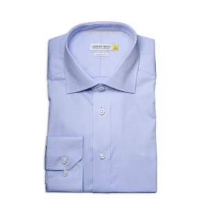 Camisa hombre J. HARVEST & FROST YB50 TWILL REGULAR 2905001, Skyblue, vista doblada