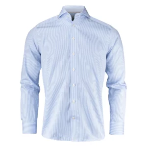 Camisa hombre J. HARVEST & FROST YB50 TWILL REGULAR 2905001, Sky blue/Rayas, vista frontal