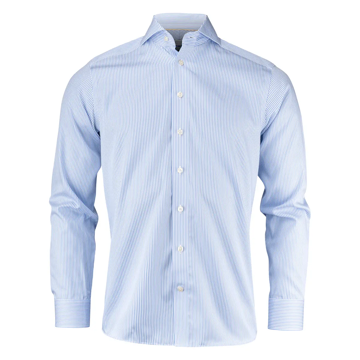 Camisa hombre J. HARVEST & FROST YB50 TWILL SLIM 2905002 16 Camisa hombre J. HARVEST & FROST YB50 TWILL REGULAR 2905001, Sky blue/Rayas, vista frontal