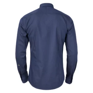 Camisa hombre J. HARVEST & FROST YB50 TWILL REGULAR 2905001, Marino, vista posterior