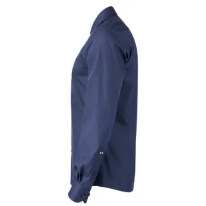 Camisa hombre J. HARVEST & FROST YB50 TWILL REGULAR 2905001, Marino, lateral izquierdo