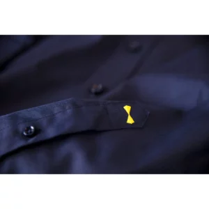 Camisa hombre J. HARVEST & FROST YB50 TWILL REGULAR 2905001, Marino, detalle de la manga