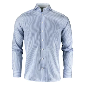 Camisa hombre J. HARVEST & FROST YB50 TWILL REGULAR 2905001, Marino/Rayas, vista frontal