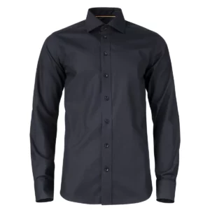 Camisa hombre J. HARVEST & FROST YB50 TWILL REGULAR 2905001, Negro, vista frontal