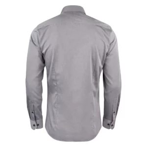 Camisa hombre J. HARVEST & FROST YB50 TWILL REGULAR 2905001, Gris, vista posterior