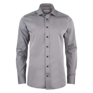 Camisa hombre J. HARVEST & FROST YB50 TWILL REGULAR 2905001, Gris, vista frontal