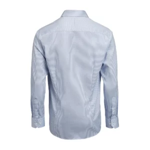 Camisa hombre J. HARVEST & FROST YB50 TWILL SLIM 2905002, Sky blue/Stripe, vista posterior