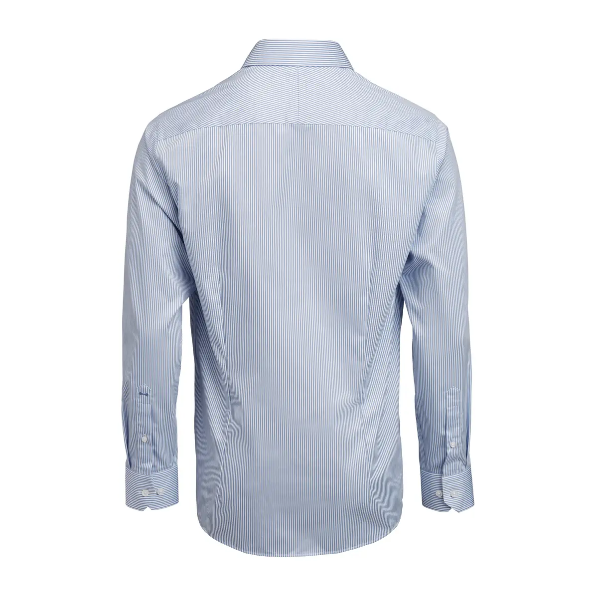 Camisa hombre J. HARVEST & FROST YB50 TWILL SLIM 2905002 22 Camisa hombre J. HARVEST & FROST YB50 TWILL SLIM 2905002, Sky blue/Stripe, vista posterior