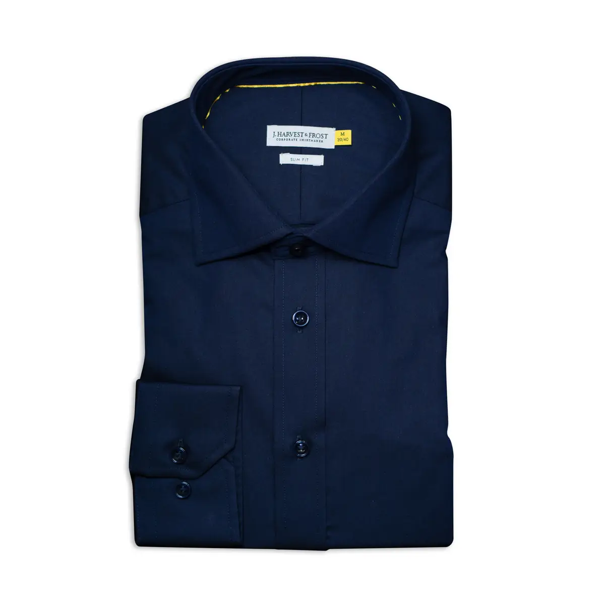 Camisa hombre J. HARVEST & FROST YB50 TWILL SLIM 2905002 28 Camisa hombre J. HARVEST & FROST YB50 TWILL SLIM 2905002, Marino, vista doblada