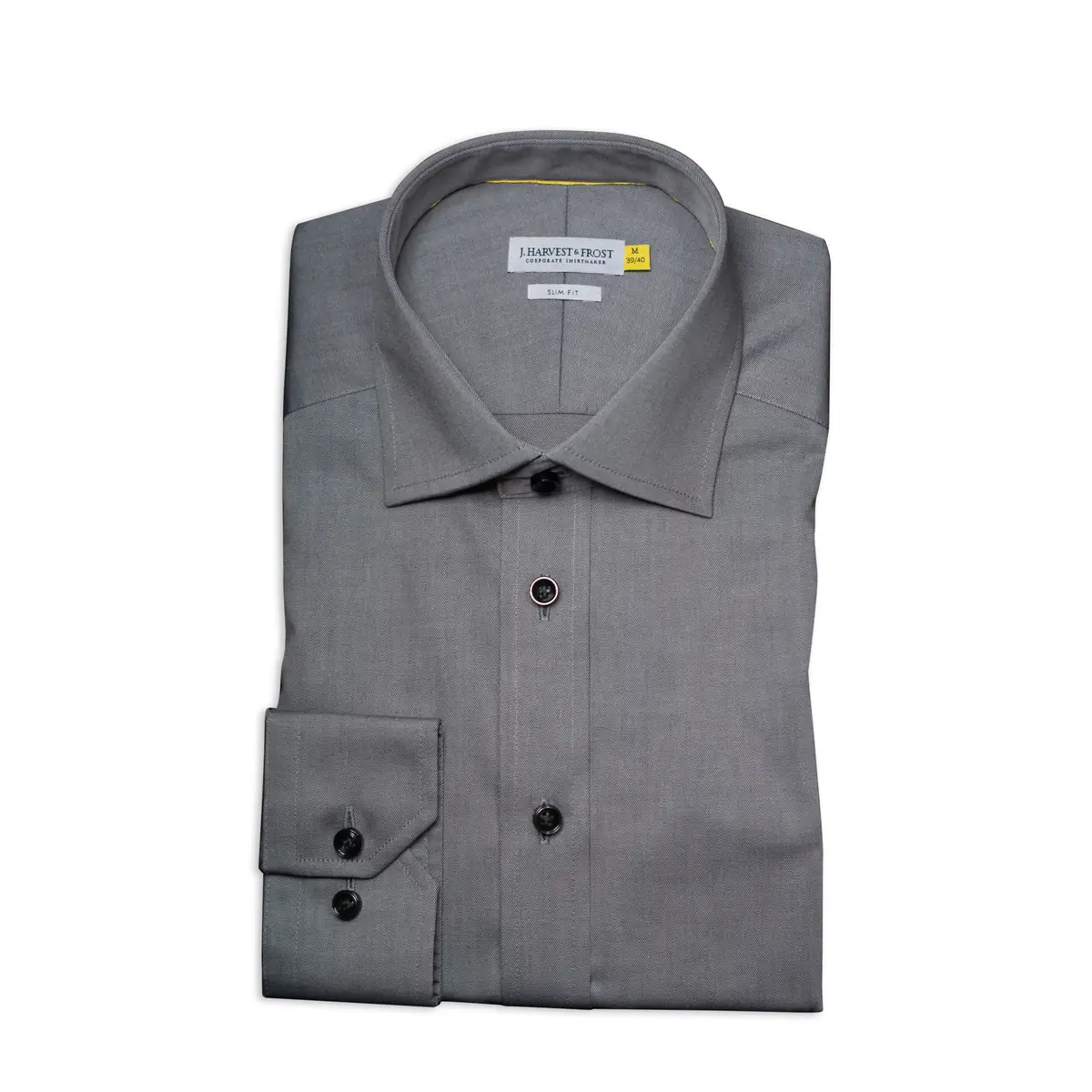 Camisa hombre J. HARVEST & FROST YB50 TWILL SLIM 2905002 46 Camisa hombre J. HARVEST & FROST YB50 TWILL SLIM 2905002, Gris, vista doblada