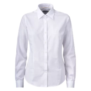 Camisa mujer J. HARVEST & FROST YB50 TWILL WOMAN 2905003, Blanco, vista frontal