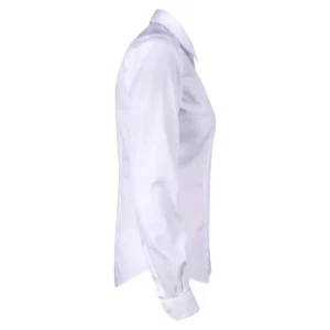 Camisa mujer J. HARVEST & FROST YB50 TWILL WOMAN 2905003, Blanco, lateral derecho