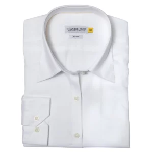 Camisa mujer J. HARVEST & FROST YB50 TWILL WOMAN 2905003, Blanco, vista doblada