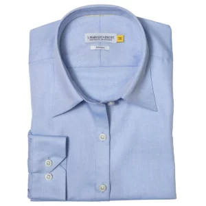 Camisa mujer J. HARVEST & FROST YB50 TWILL WOMAN 2905003, Skyblue, vista doblada