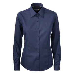 Camisa mujer J. HARVEST & FROST YB50 TWILL WOMAN 2905003, Marino, vista frontal