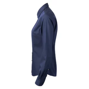 Camisa mujer J. HARVEST & FROST YB50 TWILL WOMAN 2905003, Marino, lateral izquierdo