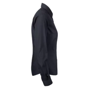 Camisa mujer J. HARVEST & FROST YB50 TWILL WOMAN 2905003, Negro, lateral derecho