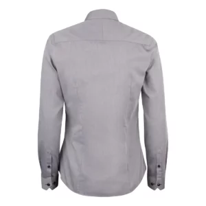 Camisa mujer J. HARVEST & FROST YB50 TWILL WOMAN 2905003, Gris, vista posterior