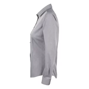 Camisa mujer J. HARVEST & FROST YB50 TWILL WOMAN 2905003, Gris, lateral izquierdo
