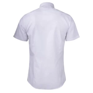 Camisa J. HARVEST & FROST YB50 TWILL S/S REGULAR 2905011, Blanco, vista posterior