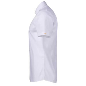 Camisa J. HARVEST & FROST YB50 TWILL S/S REGULAR 2905011, Blanco, lateral izquierdo