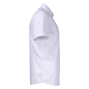 Camisa J. HARVEST & FROST YB50 TWILL S/S REGULAR 2905011, Blanco, lateral derecho