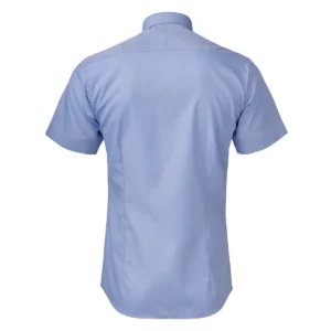 Camisa J. HARVEST & FROST YB50 TWILL S/S REGULAR 2905011, Skyblue, vista posterior