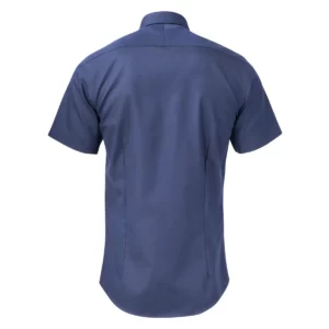 Camisa J. HARVEST & FROST YB50 TWILL S/S REGULAR 2905011, Marino, vista posterior