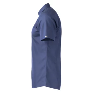 Camisa J. HARVEST & FROST YB50 TWILL S/S REGULAR 2905011, Marino, lateral izquierdo