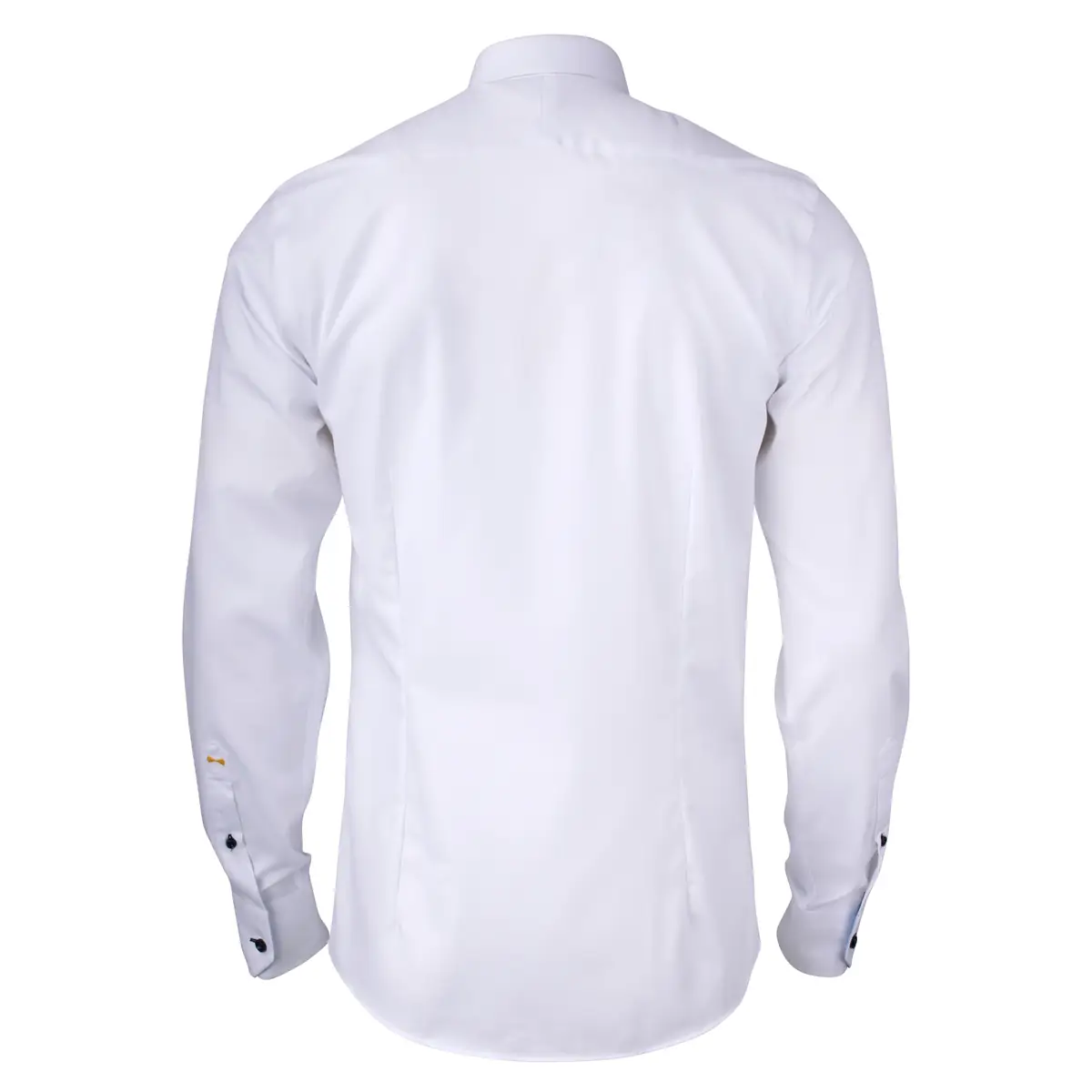 Camisa hombre J. HARVEST & FROST YB51 TWILL REGULAR 2905101 3 Camisa hombre J. HARVEST & FROST YB51 TWILL REGULAR 2905101, Blanco/Skyblue, vista posterior