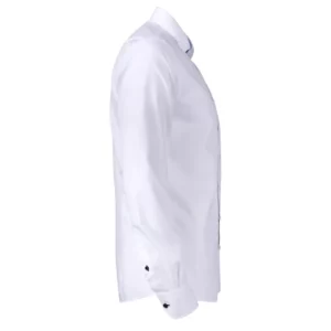 Camisa hombre J. HARVEST & FROST YB51 TWILL REGULAR 2905101, Blanco/Skyblue, lateral derecho