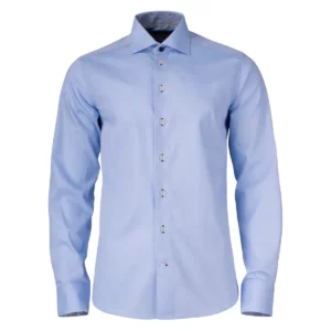 Camisa hombre J. HARVEST & FROST YB51 TWILL REGULAR 2905101, Skyblue/Marino, vista frontal