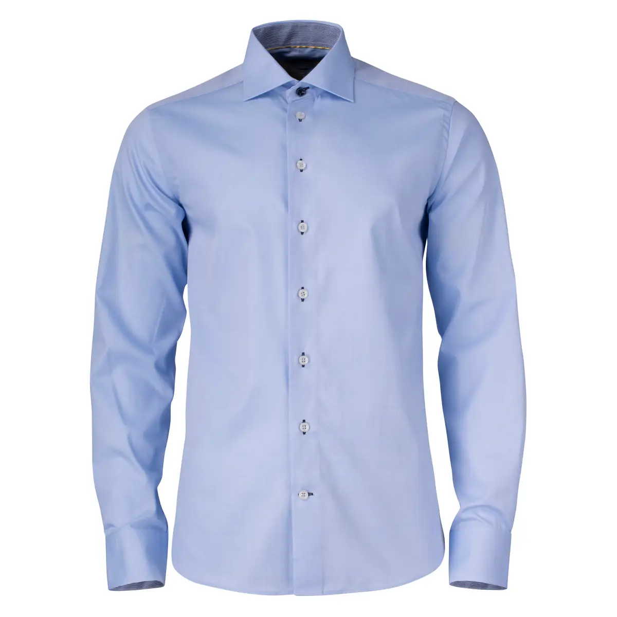 Camisa hombre J. HARVEST & FROST YB51 TWILL REGULAR 2905101 7 Camisa hombre J. HARVEST & FROST YB51 TWILL REGULAR 2905101, Skyblue/Marino, vista frontal