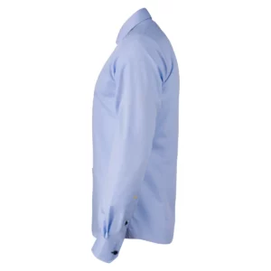 Camisa hombre J. HARVEST & FROST YB51 TWILL REGULAR 2905101, Skyblue/Marino, lateral izquierdo